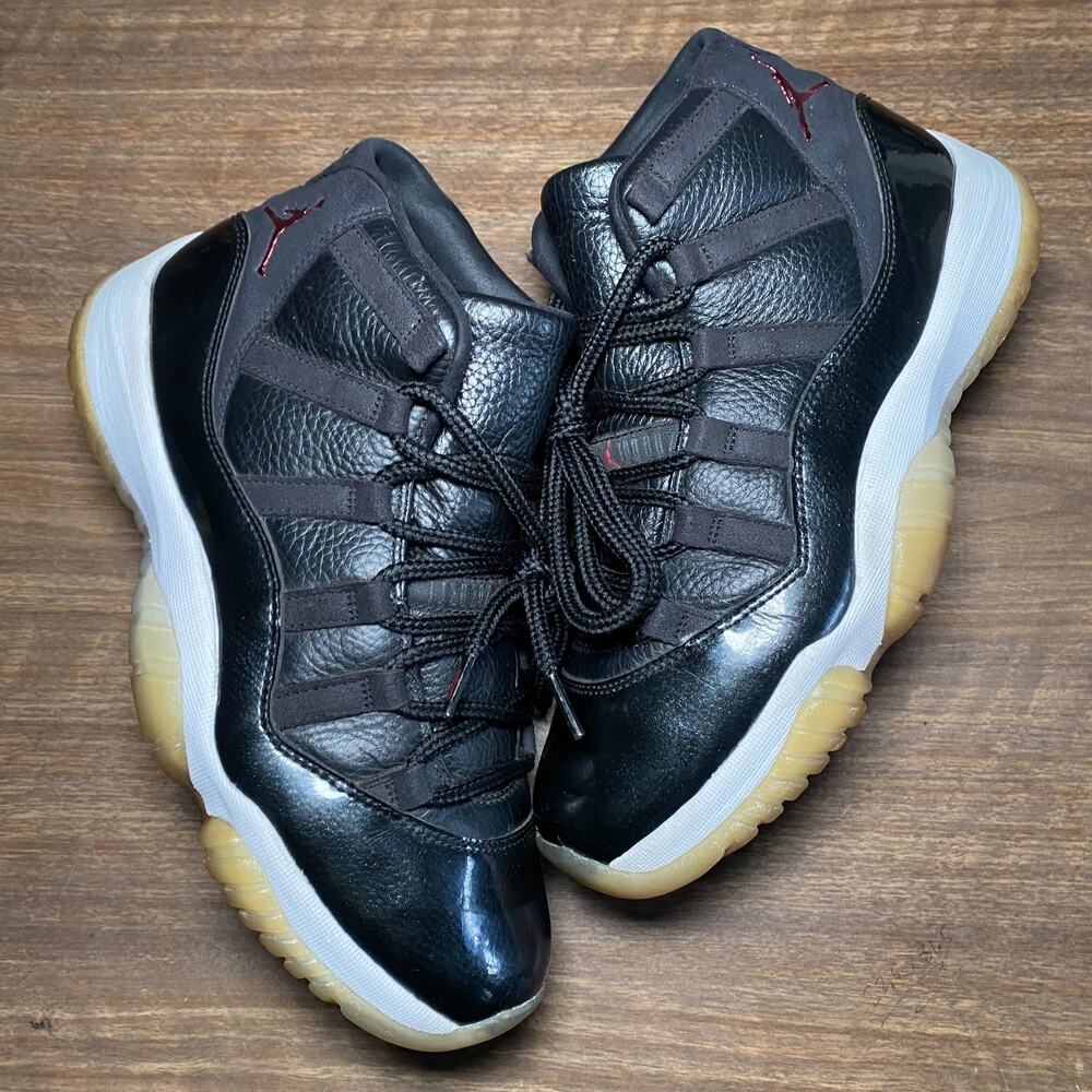 Men's Nike Air Jordan 11 XI Retro 72-10 2015 Black Shoes Size 8.5 (378037-002)